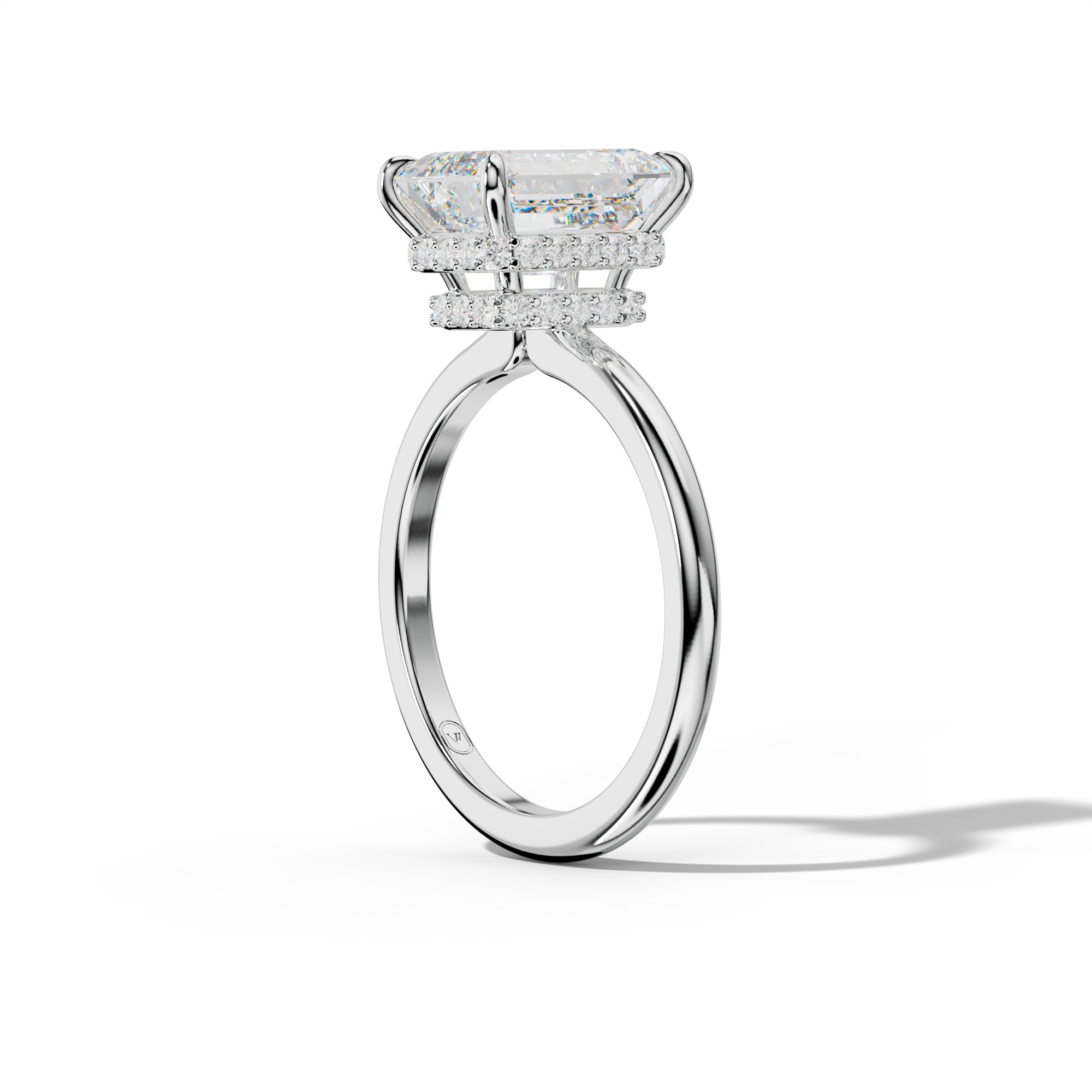 Sophia Emerald Cut Diamond Engagement Ring